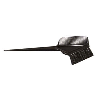 Пензлик для фарбування волосся великий з гребенем Tico Professional чорна (500001)
