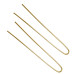 Шпильки для волос ровные без наконечника Tico Professional 300581 - Gold (длина 80 мм, вес 100 грамм)