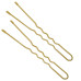Шпильки для волос волнистые с наконечником Tico Professional 300635 - Gold (длина 70 мм, вес 200 грамм)