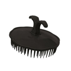 Массажная щетка для шампунирования черная (600200)