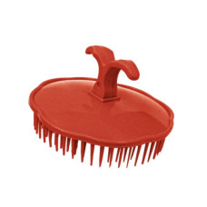 Масажна щітка для шампунування TICO Professional Red (600203)