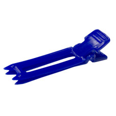 Зажим пластиковий 45 мм/12 шт синій (300613)