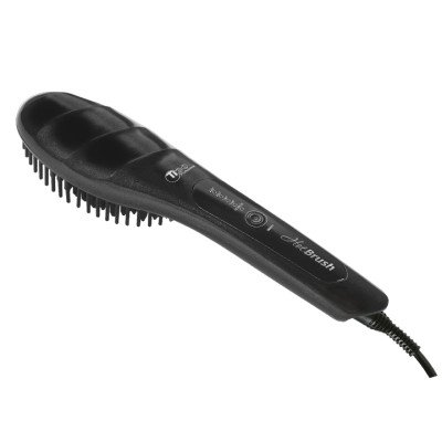 Терморасческа для выравнивания волос Tico Professional Hot Brush 100208 Black