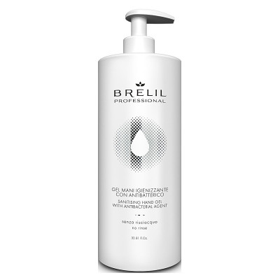 Гель для дезинфекции рук Brelil Sanitising Hand Gel With Antibacterial Agent 81219, 1000 ml 