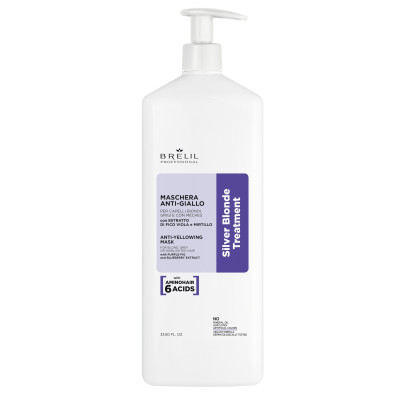 Маска для осветленных волос Brelil Anti-Yellow Mask Silver Blonde 1000 ml (89062)